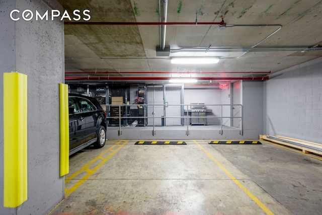 view of parking deck