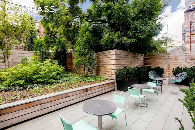 view of patio / terrace with a fenced backyard