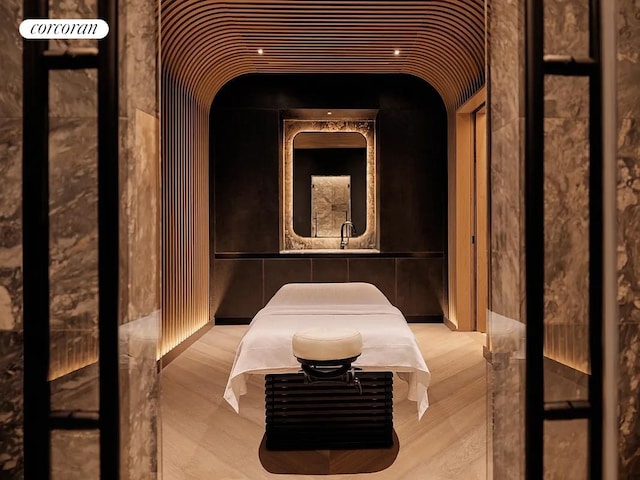 35 Hudson Yards Unit 5302, New York City, NY 10001 - bedroom featuring wood finished floors