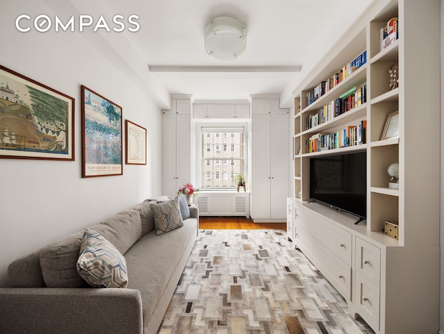 25 5th Ave Unit 8F, New York City, NY 10003 - living area with light wood-type flooring
