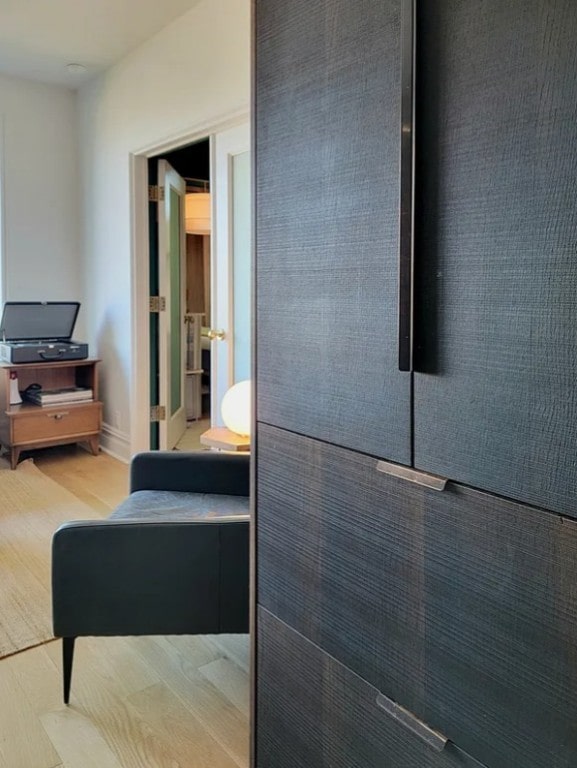 interior space with wood finished floors