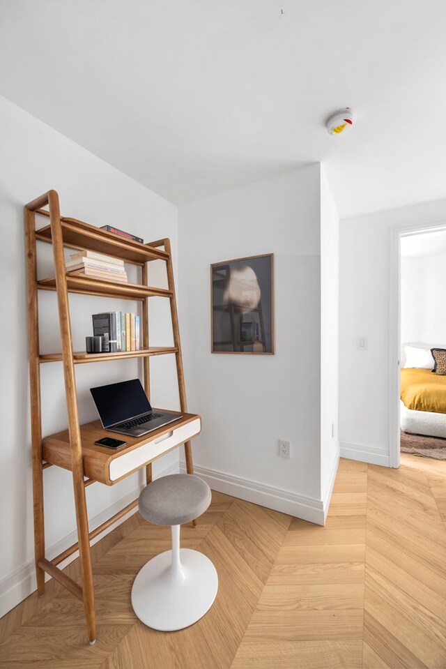 393 W End Ave Unit 1D, New York City, NY 10024 - home office featuring baseboards