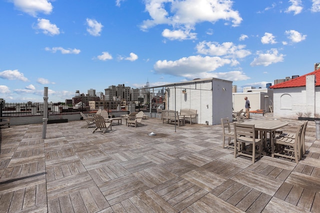 114 Clinton St Unit 3E, New York City, NY 11201 - view of patio / terrace with outdoor dining area