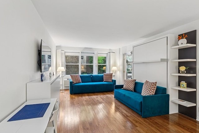 401 E 74th St Unit 2P, New York City, NY 10021 - living area featuring wood-type flooring