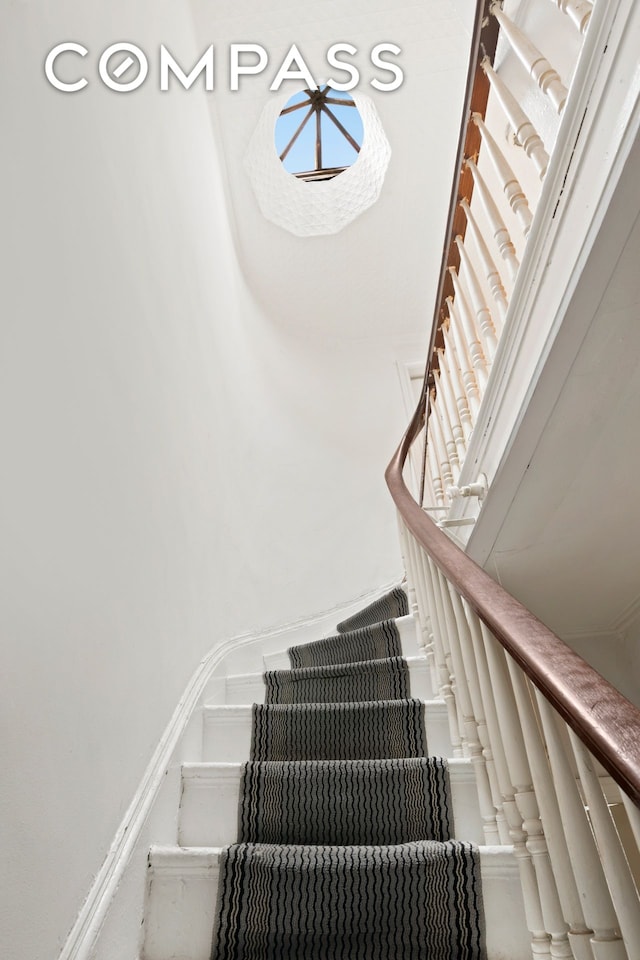 view of stairs