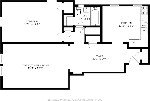 221 E 18th St Unit 1E, New York City, NY 11226 - room layout