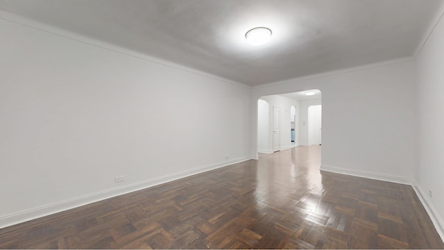 221 E 18th St Unit 1E, New York City, NY 11226 - spare room with arched walkways and baseboards