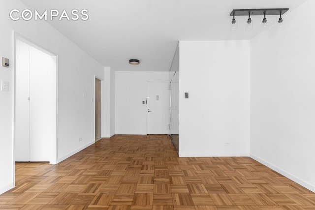 corridor with baseboards