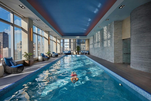 view of indoor pool