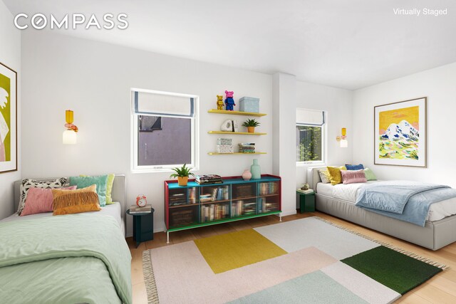 113A Columbia St, New York City, NY 11201 - bedroom with wood finished floors