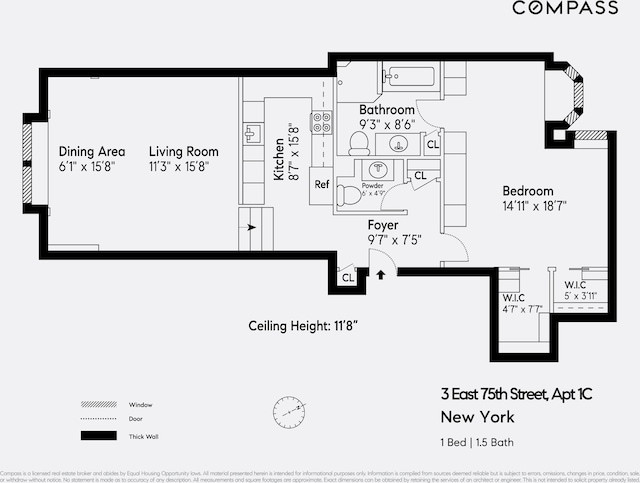 3 E 75th St Unit 1C, New York City, NY 10021 - floor plan / room layout