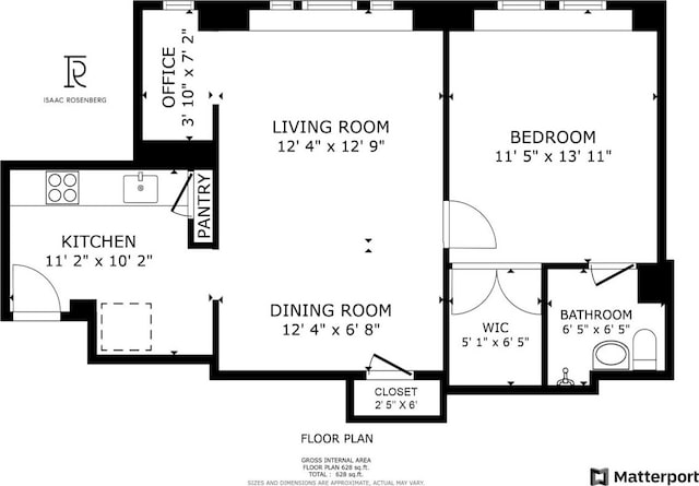 24 5th Ave Unit 824, New York City, NY 10011 - room layout