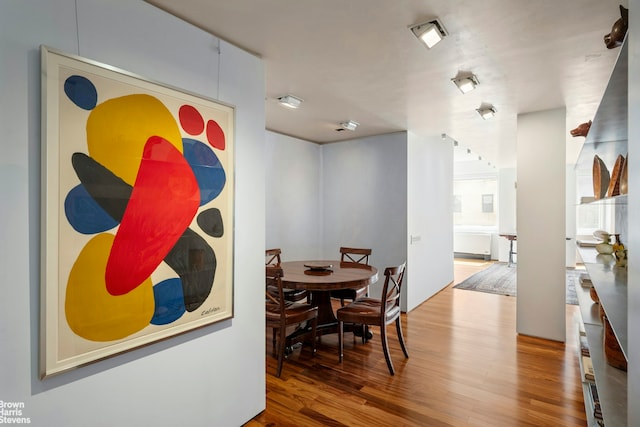 dining room featuring wood finished floors