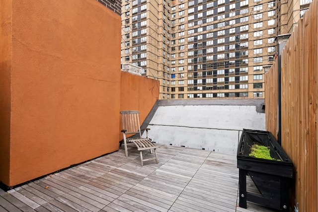 226 E 95th St Unit 201, New York City, NY 10128 - view of wooden deck
