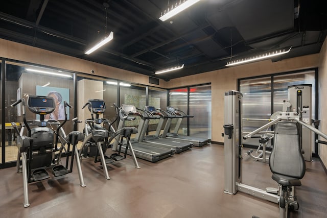 view of exercise room