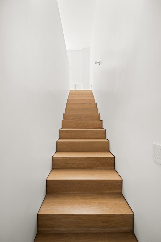 view of stairway