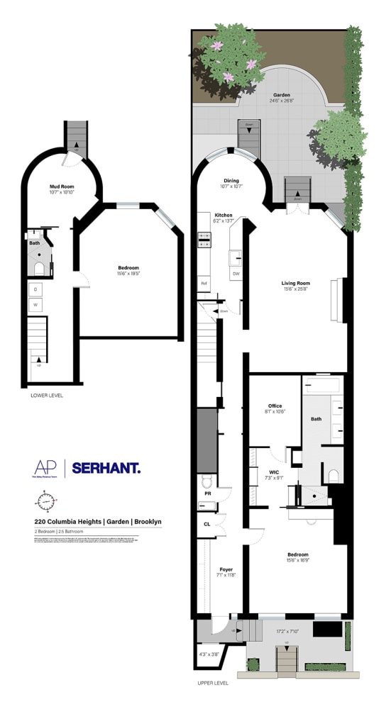 220 Columbia Hts Garden, Unit Garden, New York City, NY 11201 - view of property floor plan