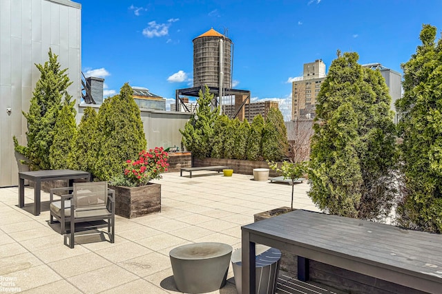165 W 91st St Unit 11E, New York City, NY 10025 - view of patio with a view of city