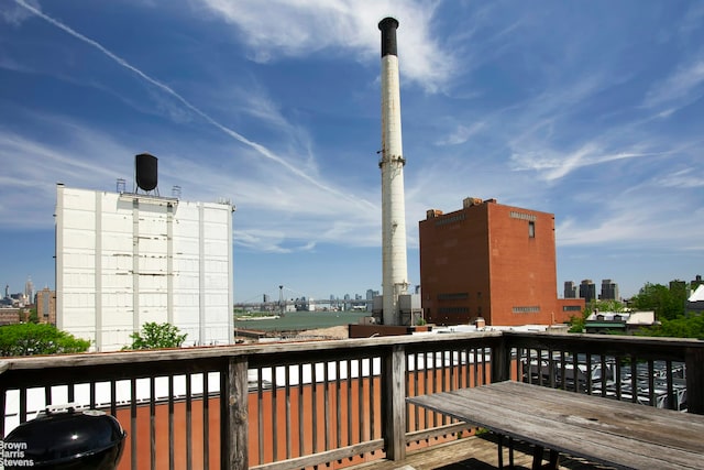 301 Water St, New York City, NY 11201 - wooden deck featuring a view of city