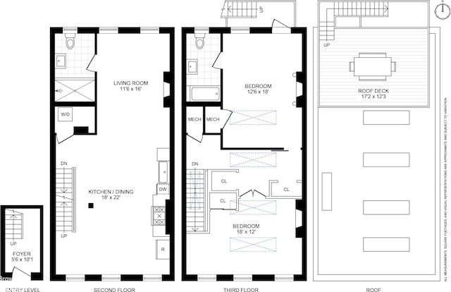 301 Water St, New York City, NY 11201 - view of floor plan / room layout
