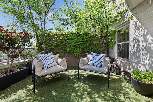 view of patio / terrace with fence