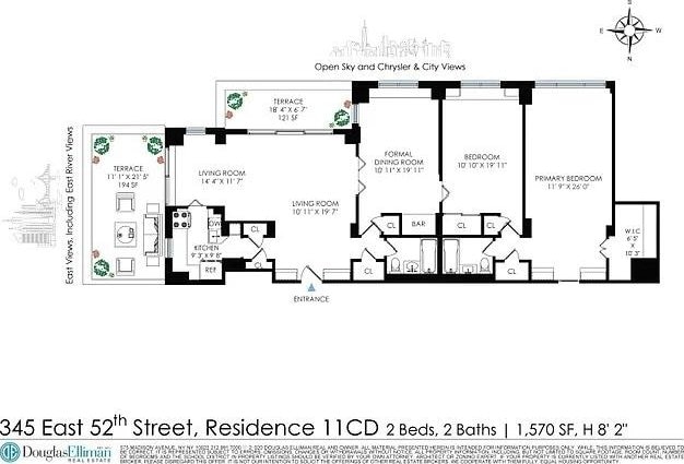 345 E 52nd St Unit 11D, New York City, NY 10022 - room layout