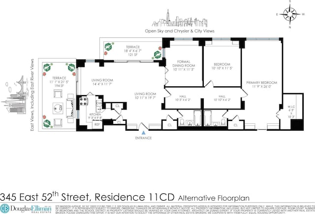 345 E 52nd St Unit 11D, New York City, NY 10022 - home floor plan