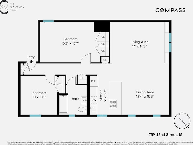 759 42nd St Unit 15, New York City, NY 11232 - view of floor plan / room layout