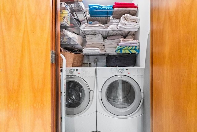 133 W 14th St Unit 6Ph, New York City, NY 10011 - laundry room with washer and clothes dryer