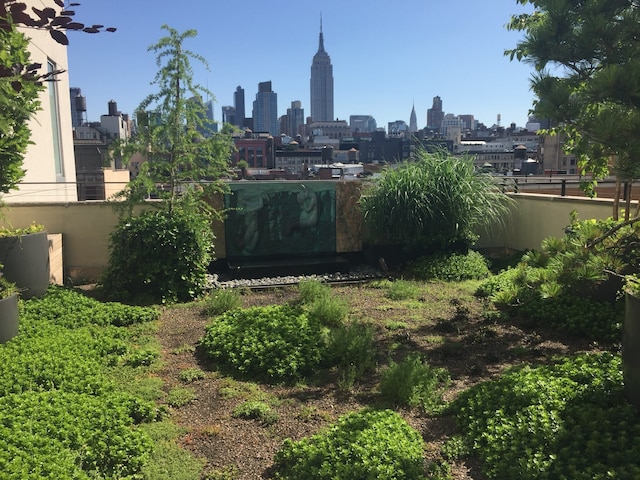 133 W 14th St Unit 6Ph, New York City, NY 10011 - view of yard featuring a skyline view
