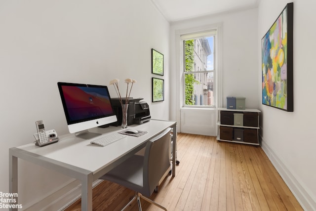 14 E 92nd St Unit 4, New York City, NY 10128 - office with hardwood / wood-style flooring and baseboards