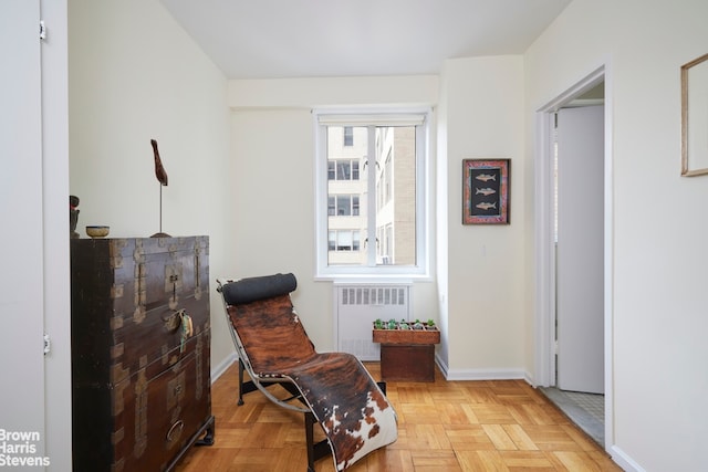 179 E 70th St Unit 11A, New York City, NY 10021 - living area featuring radiator heating unit and baseboards