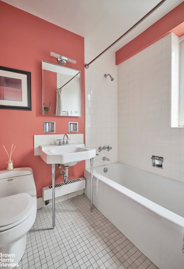 179 E 70th St Unit 11A, New York City, NY 10021 - bathroom featuring  shower combination and tile patterned flooring