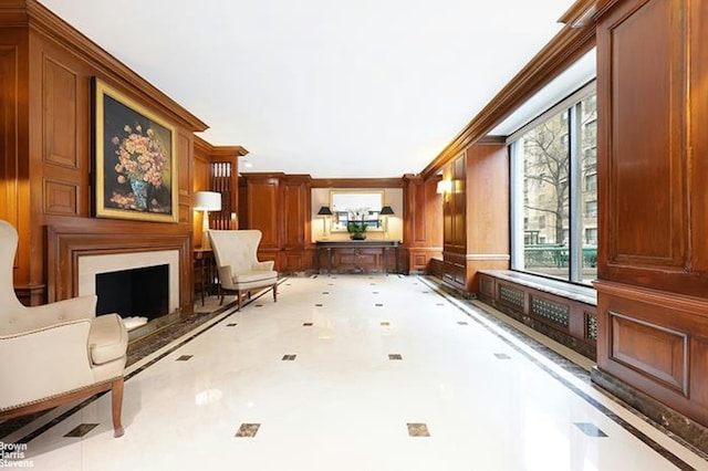 view of unfurnished living room