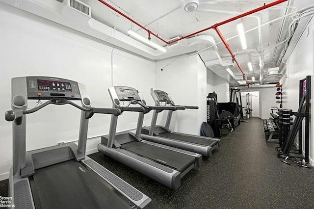 view of gym