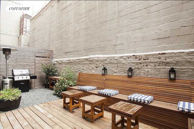 192 Water St Unit 1W, New York City, NY 11201 - wooden terrace featuring area for grilling