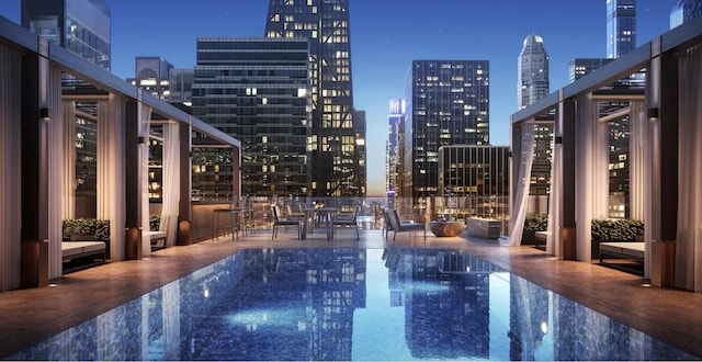 685 5th Ave Unit 15B, New York City, NY 10022 - community pool with a skyline view