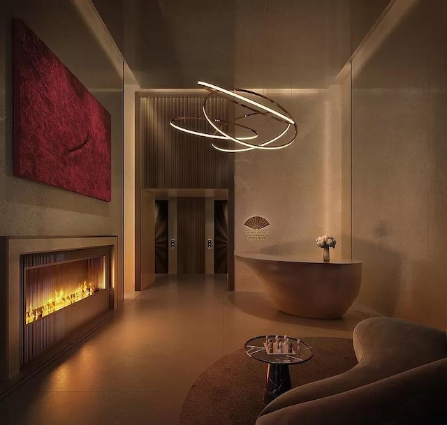 685 5th Ave Unit 15B, New York City, NY 10022 - building lobby featuring a high ceiling
