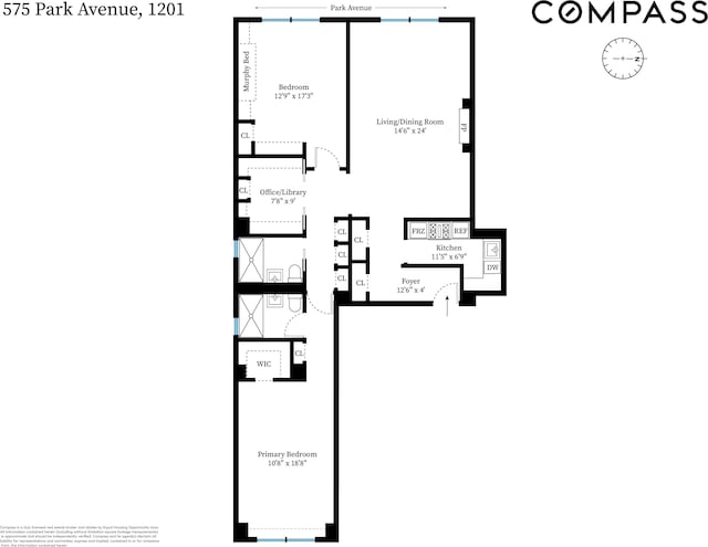 575 Park Ave Unit 1201, New York City, NY 10065 - floor plan / room layout