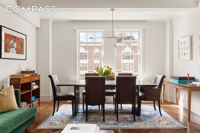 575 Park Ave Unit 1201, New York City, NY 10065 - dining space with baseboards