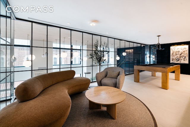 400 E 67th St Unit 7G, New York City, NY 10065 - building lobby featuring a wall of windows