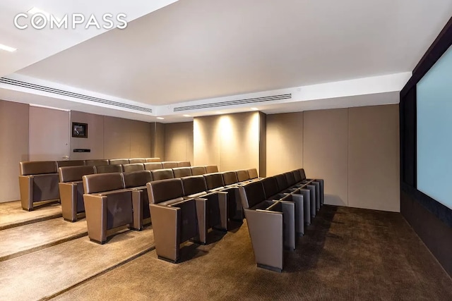 400 E 67th St Unit 7G, New York City, NY 10065 - home theater room featuring carpet floors