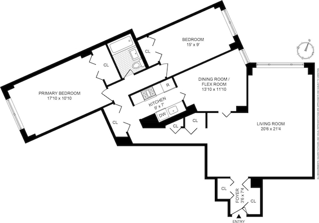 1655 Flatbush Ave Unit B1912, New York City, NY 11210 - floor plan / room layout