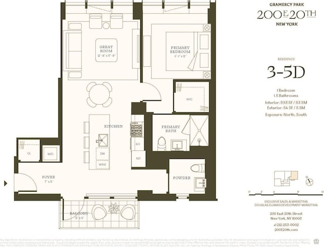 200 E 20th St Unit 5D, New York City, NY 10003 - room layout
