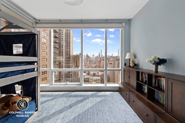 151 E 85th St Unit 17J, New York City, NY 10028 - bedroom with a skyline view
