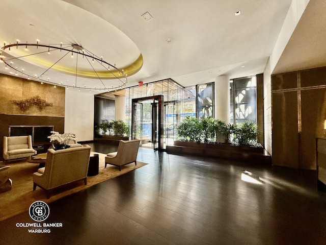 151 E 85th St Unit 17J, New York City, NY 10028 - building lobby with expansive windows and recessed lighting
