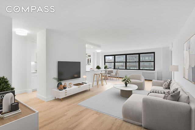 205 W End Ave Unit 15H, New York City, NY 10023 - living area featuring wood finished floors and baseboards