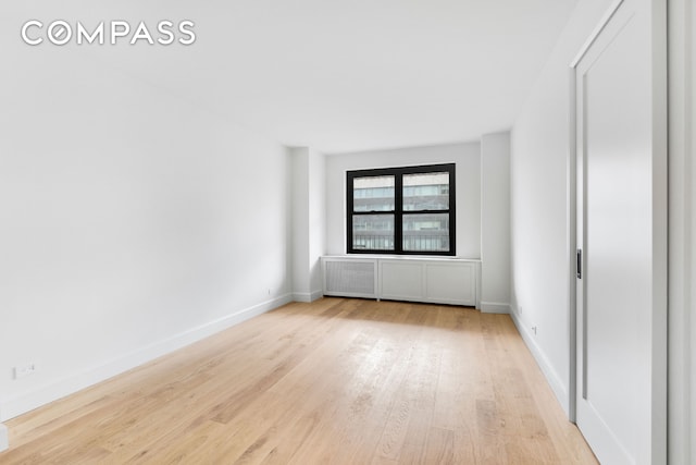 205 W End Ave Unit 15H, New York City, NY 10023 - empty room featuring light wood-style flooring and baseboards