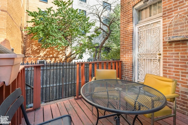 7 Sylvan Ct, New York City, NY 10035 - deck with outdoor dining space