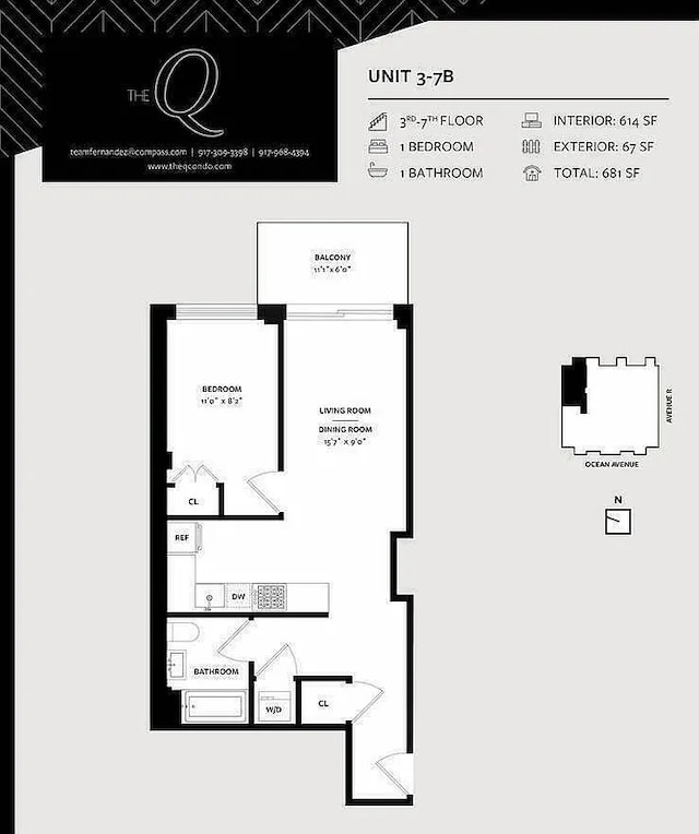 2218 Ocean Ave Unit 5B, New York City, NY 11229 - home floor plan